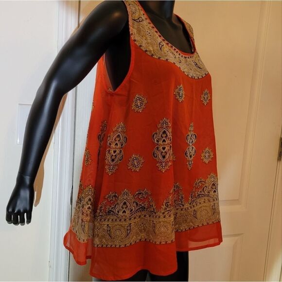 BRAND NEW COLOR OF INDIA SLEEVELESS ROUNDNECK LINE WOMEN"S TOP - Picture 8 of 16